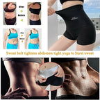 Sauna Sweat Shorts — Women's High-Waist Slimming Shaper