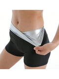 Sauna Sweat Shorts — Women's High-Waist Slimming Shaper